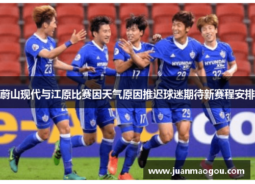 蔚山现代与江原比赛因天气原因推迟球迷期待新赛程安排